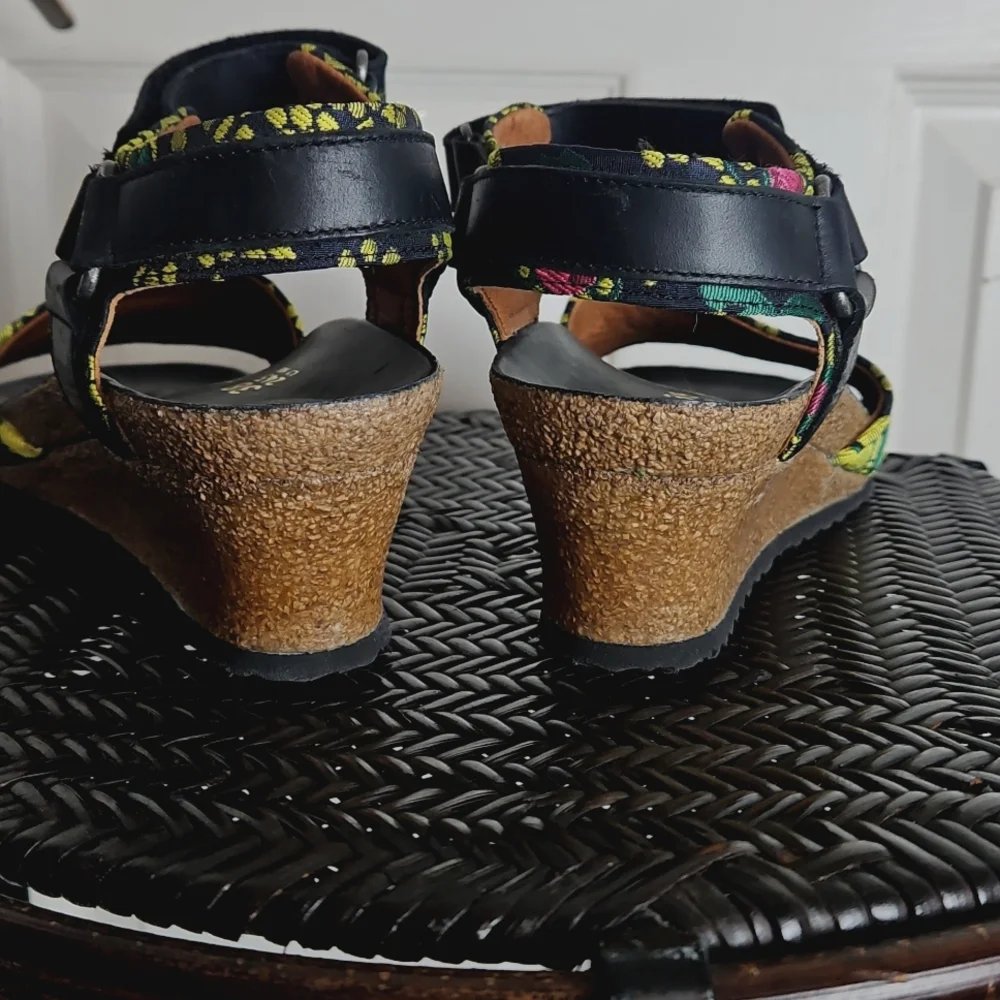 BIRKENSTOCK Papillio Eve Mash ankle wrap wedge sandals US 7 - Picture 8 of 10